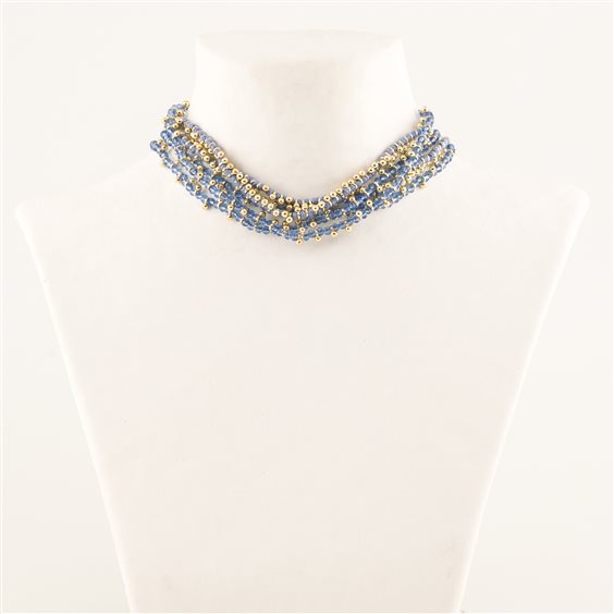 Collana House of Tuhina Donna in Lega metallica TH-N422G-BG-58 - TH-N422G-BG-58